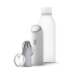 DRAVINA 350ml Portable Electric Bidet, Travel-Friendly Handheld Jet Spray for Toilet with 4 Flushing Modes, IPX7 Waterproof Rechargeable Travel Bidet for Family Hygiene & Cleaning, Includes Storage Bag