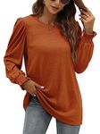 XIEERDUO Womens Fall Clothing Trendy 2024 Sweaters for Women Clothes Long Sleeve Shirt Women Oversized Sweatshirt Caramel 2XL