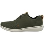 Clarks Men's Step Urban Mix Sneaker, Green Khaki, 10.5 UK