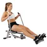 Sunny Health & Fitness Full Motion Rowing Machine Rower w/ 350 lb (160 kg) Weight Capacity and Digital Monitor - SF-RW5639