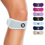 Sleeve Stars Patellar Tendon Support Strap Osgood Schlatter Knee Brace for Youth, Women & Men, Swedish Brand Patella Knee Strap for Arthritis & Pain, Kids Knee Brace w/ 3 Lengths (Mint Green)