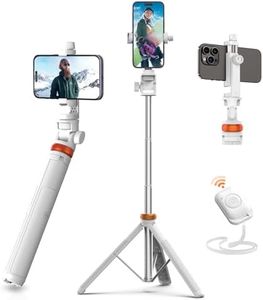 EUCOS 62" Tripod for iPhone, Newest Selfie Stick Tripod with Remote & Lightweight Phone Tripod, Solidest Portable Cell Phone Tripod, Compatible with iPhone/Android