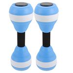 BESPORTBLE Adjustable Dumbbells Water Weights for Pool Exercise: EVA Water Dumbbells Water Fitness Barbells Hand Bar Exercises for Swimming Set of 2, Blue Kids Swimming Pool