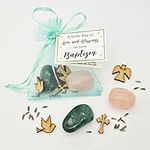 Baptism Gift Bag of Love and Blessings - Gemstones Keepsake with Mini Card