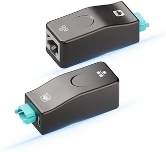 RUIPRO Detachable RJ45 to MPO Fiber Ethernet Extension Modules, 1Gbps, USB Powered at Both Ends