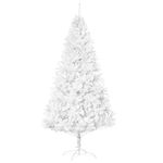 HOMCOM 7ft Artificial Christmas Tree Xmas Holiday Seasonal Home Decoration with Stand, White