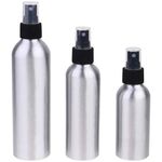 Milisten Cleaner Spray Bottle 3Pcs Aluminium Spray Bottle All Empty Spraying Bottles Mist Water Bottle for Cleaning Solutions Perfume Lotion (120ML 150ML 250ML) Metal Spray Bottle