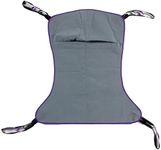 Patient Aid Full Body Solid Fabric Patient Lift Sling, Size Large, 600lb Weight Capacity