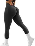 Vozobi Women's Scrunch Butt Lift Workout Leggings Seamless High Waisted Booty Contour Yoga Pants Gym Slimming Tights