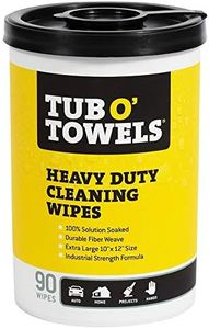 Tub O Towels Heavy-Duty 10 x 12 Size Multi-Surface Cleaning Wipes 90 Count Per Canister