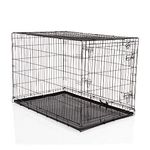 Cozy Pet Dog Cage 48" Black Metal Tray Folding Puppy Crate Cat Carrier Dog Crates Dog Cages. DC48B (We do not ship to the Channel Islands.)