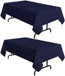 sancua 2 Pack Navy Tablecloth 60 x 