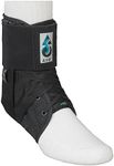 Medspec ASO Ankle Brace Stabilizer with plastic Inserts, ankle brace to play sport after injury, during the rehab phase , ASO Ankle Brace, Black, M