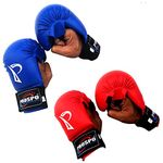 Prospo Karate Gloves, Injection Moulded Combat Karate Glove, Karate Gloves for Kids Under 8, Karate Gloves for 10 Years and Above, Professional Karate Gloves Pack of 2 (Red/Blue)