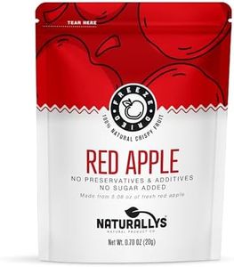 NATURALLYS Freeze-Dried Fruit, 100% All Natural Crispy Fruits, No Sugar Added, Non GDO, Kosher, Dehydrated Fruit, Bare and Variety Snacks Packs (Red Apple)