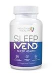 Health IS Wealth SleepMEND Natural Herbal Sleep Aid - Melatonin Free with Passionflower, Valerian and Chamomile (60 veg caps)