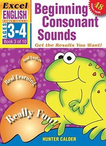 Excel Early Skills English Book 3: Beginning Consonant Sounds Ages 3-4