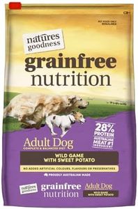 Nature's Goodness Grain Free Adult Dry Dog Food, Wild Game with Sweet Potato 20Kg – Grain-Free Nutrition for Healthy Digestion, With Prebiotics, Protein and Energy from Sweet Potato