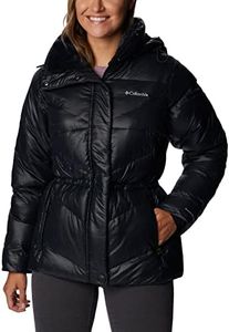 Columbia Women's Peak to Park ii Insulated Hooded Jacket, Black Gunmetal, Medium