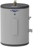 GE Appliances 18 Gallon Versatile Electric Water Heater with Adjustable Thermostat & Drain Valve, Side Port Lowboy, Point of Use, 240 Volt