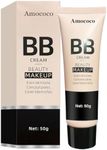Amococo BB Cream, Long-Lasting Natural Beauty Makeup, 50g, 18-Hour Wear, Even Skin Tone & Pore Concealing (Natural)
