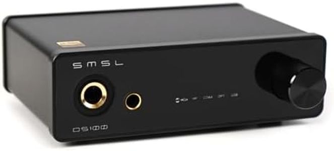 SMSL DS100 MQA MQA-CD DAC Headphone Amp CS43131 Chip 6.35mm & Balanced 4.4mm Headphone Amplifier Mini Audio Decoder USB Optical Coaxial Desktop Stereo DAC XU316 768kHz/32Bit DSD256 for Home Audio