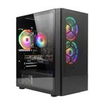 STGAubron Gaming PC Computer Desktop, Intel Core i7 up to 3.9GHz, GeForce RTX 2060 6G, 16G RAM, 512G SSD, WiFi 6, BT 5.0, RGB Fan x3, Windows 11 Home
