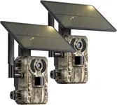 SEHMUA Cellular Trail Cameras with Live Streaming, Built-in 4G LTE SIM Card, Phone Access, Solar Powered Game/Deer Camera, Motion Activated, 0.2s Trigger Time, Low Light Night Vision, IP66 Waterproof