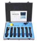 Accusize Industrial Tools 5/8'' Shank 7 Pc Indexable Carbide Turning Tool Set in Fitted Box, 2387-2005