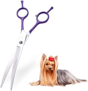 LovinPet Dog Grooming Scissors/grooming Scissors for Dogs/curved Scissors for Dog Grooming/dog Scissors for Grooming/left/right-handed Safety Blunt-tip Dog Scissors for Grooming Eyes for Dogs And Cats