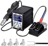 Uten Soldering Station Hot Air Professional Soldering Iron Digital Station Heat Gun 720 W Desoldering Station with Temperature Display 995D