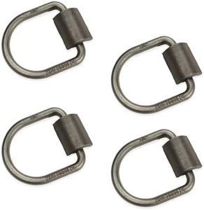 DC Cargo Weld-On D-Ring Tie-Down Anchors – 3/8" (4 Pack) Heavy-Duty Forged Steel with 9,000 lb. ABS – Rotating D-Rings Secure & Durable for Trailers, Trucks, Warehouses, Docks