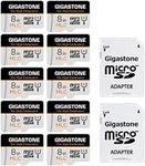 [10x High Endurance] Gigastone 8GB 10-Pack MLC Micro SD Card, 10x High Endurance Full HD Video Recording, Security Cam, Dash Cam, Surveillance Compatible 85 MB/s, U1 C10