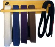 Alley Cats BJJ Belt Shelf Brazilian Jiu Jitsu Belt Display | BJJ Belt Rack for 5 Belts | Martial Arts Belt Holder Case