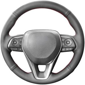 MEWANT Steering Wheel Cover for Toyota RAV4 2019-2024/Camry 2018-2024/Corolla 2020-2024/Avalon 2019-2022 Hand-Stitched Steering Wheel Wrap