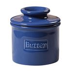 Butter Bell - The Original Butter Bell Crock by L. Tremain, French Ceramic Butter Dish, Caf Retro Collection, Royal Blue