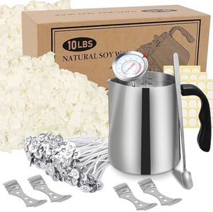 SAEUYVB Candle Making Kit Supplies,Soy Wax DIY Candle Making for Adults,Including 10lbs Soy Wax Flakes,Pouring Pot,Start Candle Kit for Adults,Beginners