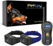 PetSpy Shock Collar for Dogs-Waterproof Dog Shock Collar with Remote Control,Vibration,Electric Shock,Beep-Rechargeable E Collar for Dogs Training, Dog Training Collar with Remote for Dogs 10-140 LBS