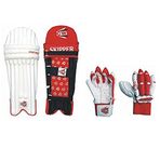 CW CHAMPION Cricket Set With RH Batting Legguard, Boy's Gloves Small Size 5-7 Yr