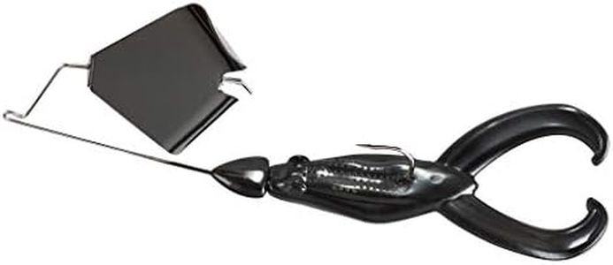 War Eagle WE12BT202 War 1/2 Buzztoad Artificial Fishing Bait, Black/Black