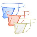 JINSHI Men's G-srting Breathable Cool Mens Underwear Sexy Thong See Through Multicolor 3-Pack M