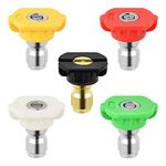 Pressure Washer Nozzle Tips,5 Degrees Replacement Nozzles 1/4 Inch Quick Connect Design Up to 4000 PSI 2.5 GPM