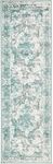 Unique Loom Sofia Collection Traditional Vintage Turquoise Home Décor Runner Rug (2' x 7')