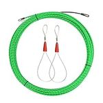 20M Cable Running Puller Cable Grip Threader Fish Wire Puller Wall Fish Tape Rod with Fastener Cable Puller Grip Rod Cable Pulling Rod