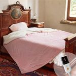Electric Blanket Queen Size 84''X90'' - Heated Blanket with Dual Control Fast Heating 9 Heating Levels & 10 Hours Auto Off,ETL Certified Machine Washable (Pink)