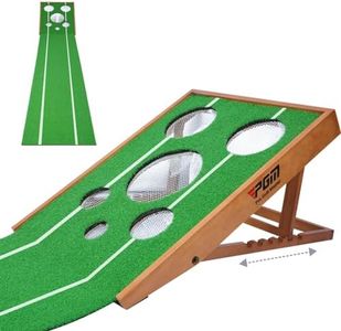 PGM Golf Putting Green - Adjustable Difficulty Putting Matt for Indoors - Golf Chipping Net Golf Nets for Backyard Driving - Practice Putting Green Indoor and Outdoor - Gifts for Home, Office