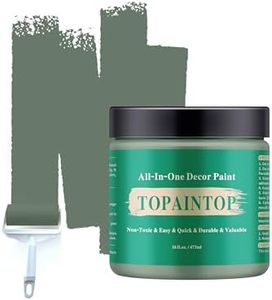 All-in-One Furniture Paint, Cabinet Paint, Countertop Paint, Door Paint, Water-based Wood Paint,Excellent Performance, Interior/Exterior (Sage Green, 16 Fl Oz)