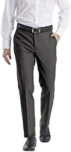 Calvin Klein Men's Slim Fit Dress Pant, Grey, 34W x 32L
