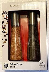 Cole & Mason Birmingham Gift Set - Spice Mill Kitchenware Set - Salt & Pepper Grinders for Cooking - Stylish Kitchenware with a Clear Acrylic Body