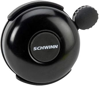 Schwinn Classic Black Bike Bell, Bicycle Accessories, Kids and Adult Bikes, Easy Installation, Loud Ringing Sound